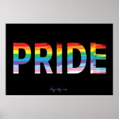 PRIDE LGBTQIA Regenboog Vlag, Maand Koel Poster (Voorkant)