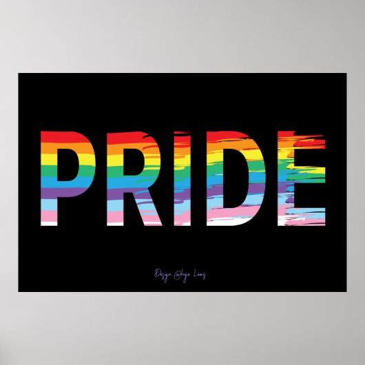 PRIDE LGBTQIA Regenboog Vlag, Maand Koel Poster (Voorkant)