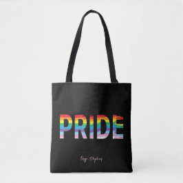 PRIDE LGBTQIA Regenboogvlag, Pride Koele Canvas ta Tote Bag