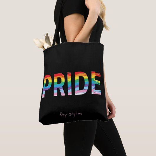 PRIDE LGBTQIA Regenboogvlag, Pride Koele Canvas ta Tote Bag (Dichtbij)