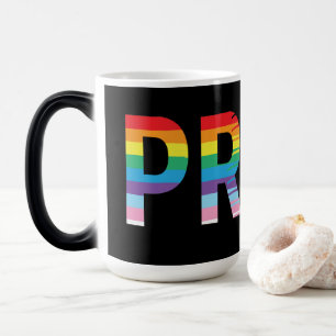 PRIDE LGBTQIA Regenboogvlag, Pride Letter Magische Mok