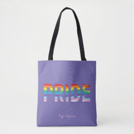 PRIDE LGBTQIA Regenboogvlag, Pride Paarse Canvas t Tote Bag