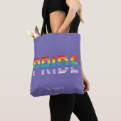 PRIDE LGBTQIA Regenboogvlag, Pride Paarse Canvas t Tote Bag (Dichtbij)