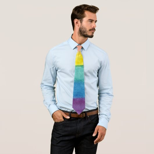 Pride LGTBI colors rainbow Stropdas (In situ)