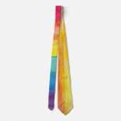 Pride LGTBI colors rainbow Stropdas (Achterkant)