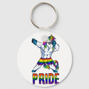 Pride LHBT Bodybuilding Unicorn Muscle Lesbisch Ga Sleutelhanger