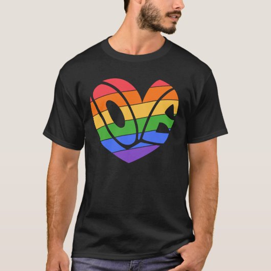 Pride Liefde Gay Regenboog LGBTQ T-shirt (Voorkant)