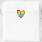 Pride Liefde Hart Homoregenboog LGBTQ Sticker (Tas)