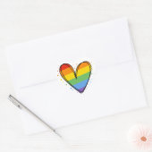 Pride Liefde Hart Homoregenboog LGBTQ Sticker (Envelop)