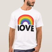 Pride Liefde Is Liefde Gay Gelijkheid Regenboog LG T-shirt (Voorkant)