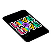 Pride. Liefde is liefde. Gay Rainbow-kleuren Magneet (Rechterzijde)