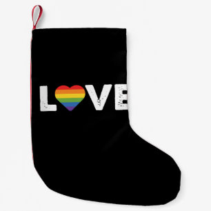 Pride Liefde is Liefde Hbt Gelijkheid Regenboog LG Kleine Kerstsok