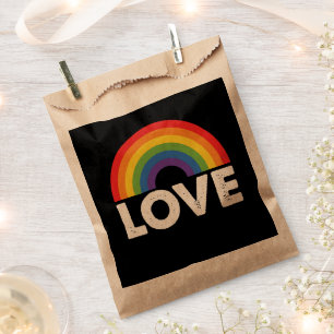 Pride Liefde is Liefde Hbt Regenboog LGBTQ  Bedankzakje