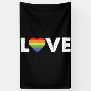 Pride Liefde is Liefde Hbt Regenboog LGBTQ  Spandoek
