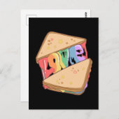 Pride. Liefde is liefde. Schuif liefde. Regenboogh Briefkaart (Voorkant / Achterkant)