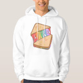 Pride. Liefde is liefde. Schuif liefde. Regenboogh Hoodie (Voorkant)