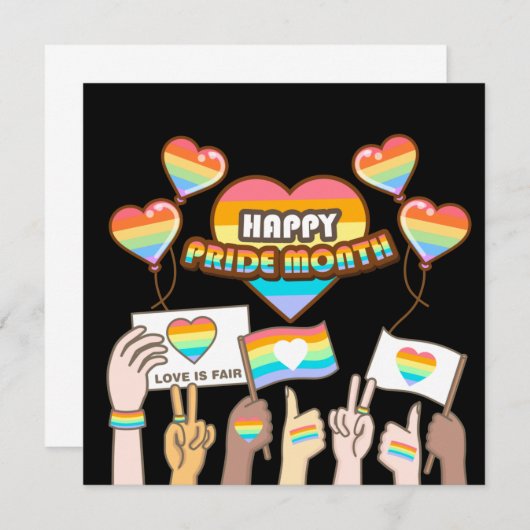 Pride liefde. Liefde is eerlijk. Pride maand.  (Voorkant / Achterkant)