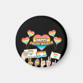 Pride liefde. Liefde is eerlijk. Pride maand. Magneet (Voorkant)