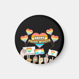 Pride liefde. Liefde is eerlijk. Pride maand. Magneet