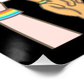 Pride liefde. Liefde is eerlijk. Pride maand. Perfect Poster (Hoek)