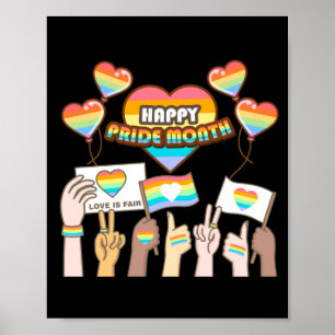 Pride liefde. Liefde is eerlijk. Pride maand. Post Poster