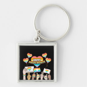 Pride liefde. Liefde is eerlijk. Pride maand. Sleutelhanger