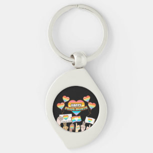 Pride liefde. Liefde is eerlijk. Pride maand. Sleutelhanger