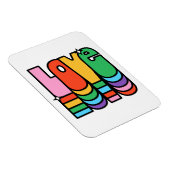 Pride-liefde regenboogkleur. liefde is liefde. magneet (Rechterzijde)