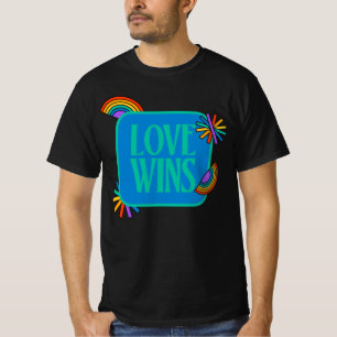 Pride-liefde wint. Gay rainbow lgbetq T-Shirt