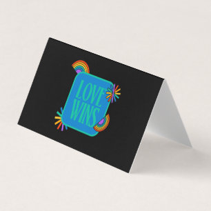 Pride-liefde wint. Gay rainbow lgbtq Kaart