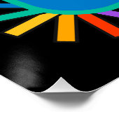 Pride-liefde wint. Gay rainbow lgbtq Perfect Poster (Hoek)