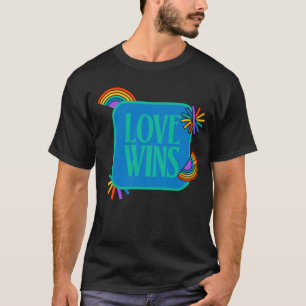 Pride- liefde wint. Homoregenboog lgbtq T-shirt