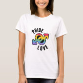 Pride Liefde witte vrouwen T-shirt (Voorkant)