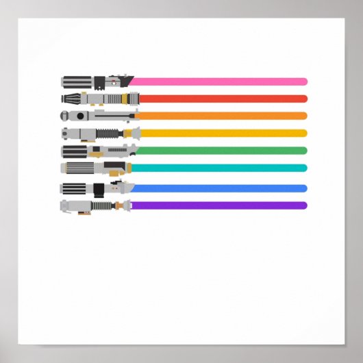 Pride Lightsabers Poster (Voorkant)