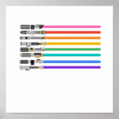 Pride Lightsabers Poster (Voorkant)