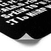 Pride Listen is hard werken handgebarentaal Poster (Hoek)