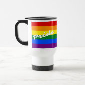 Pride Logo LGBT 6-Stripe Regenboogregat Vlag Reisbeker (Links)