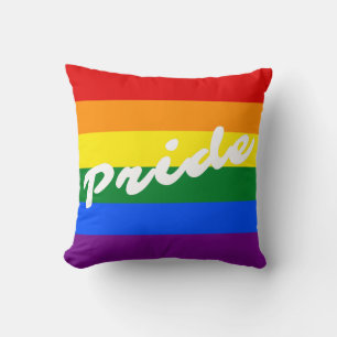 Pride Logo LGBT Gay Pride 6-Stripe regenboogvlag Kussen