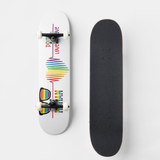 Pride Love is Love Persoonlijk Skateboard (Voorkant)
