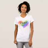 Pride Love is Love Rainbow Heart T-shirt (Voorkant volledig)