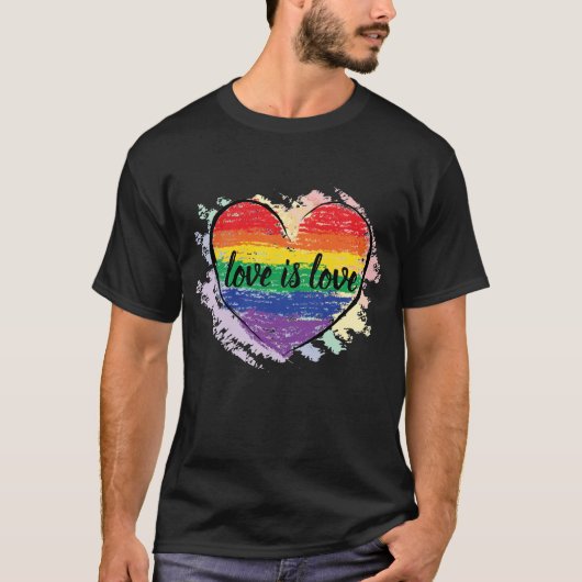 Pride Love is Love T-shirt (Voorkant)