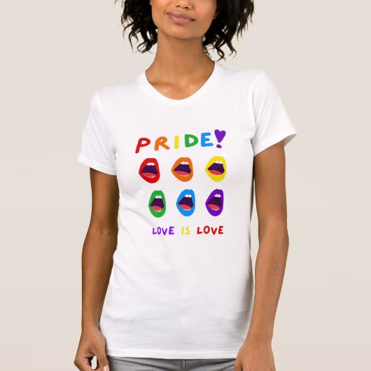 Pride Love is Love T-shirt (Voorkant)