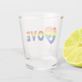 Pride LOVE Shot Glas (Achterkant)