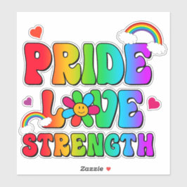 Pride Love Sterke Rainbow Sticker