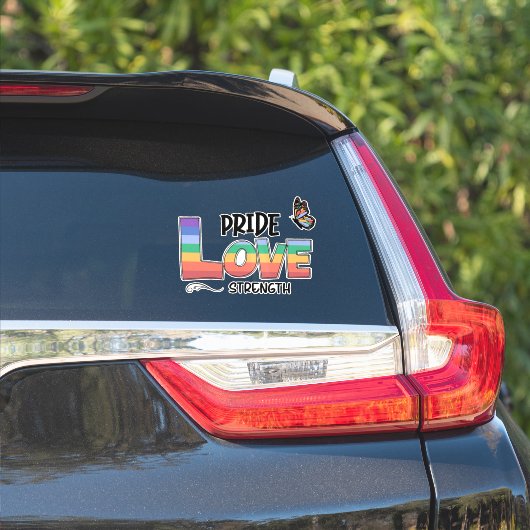 Pride Love Sterke Sticker (Auto Zijkant)
