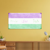 Pride Love Truth Gender Queer Colors Canvas Afdruk (Insitu (Woonkamer))