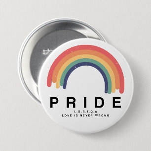 Pride Love Wins Colorful Rainbow LGBTQ Ronde Button 7,6 Cm