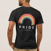 Pride Love Wins Colorful Rainbow LGBTQ T-shirt (Achterkant)