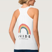 Pride Love Wins Colorful Rainbow LGBTQ Tanktop (Achterkant)