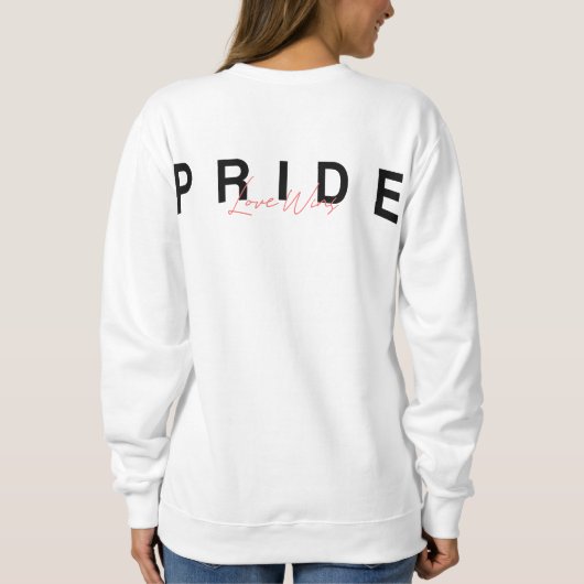 Pride Love Wins Colorful Rainbow LGBTQ Trui (Achterkant)